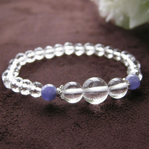 パワーストーン ブレスレット メンズ レディース コロンビア産！ レムリアンクォーツ & タンザの通販は 7,344円