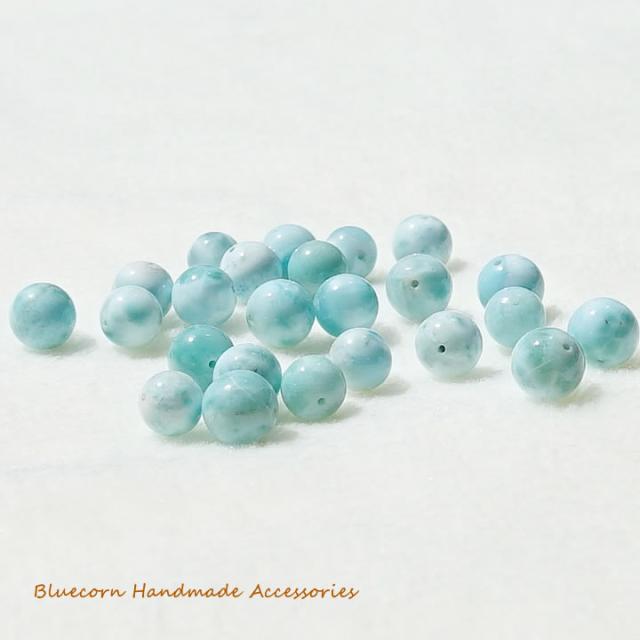 高品質ラリマーと水晶のおしゃれでかわいいブレス