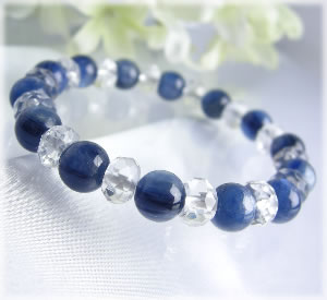 パワーストーン ブレスレット メンズ レディース 藍色の結晶 カヤナイト ＡＡＡブレスレットの通販は 7,344円