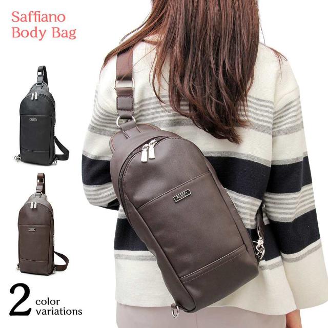 ボディバッグ レディース ワンショルダーバッグ 大容量 フェイクレザー きれいめ おしゃれ かっこいい 合皮 黒 ブラックの通販はau Pay マーケット Treトレ