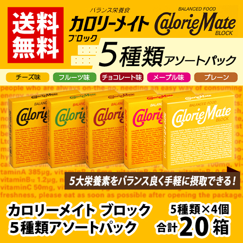 カロリーメイト ブロック 5種セット 各4箱 計箱 プレーン チョコ チーズ フルーツ メープル ポイント消化 送料無料 大塚製薬の通販はau Pay マーケット Mdsバラエティストア