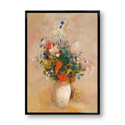 インテリア絵画 ルドン「花瓶の花」高級複製画