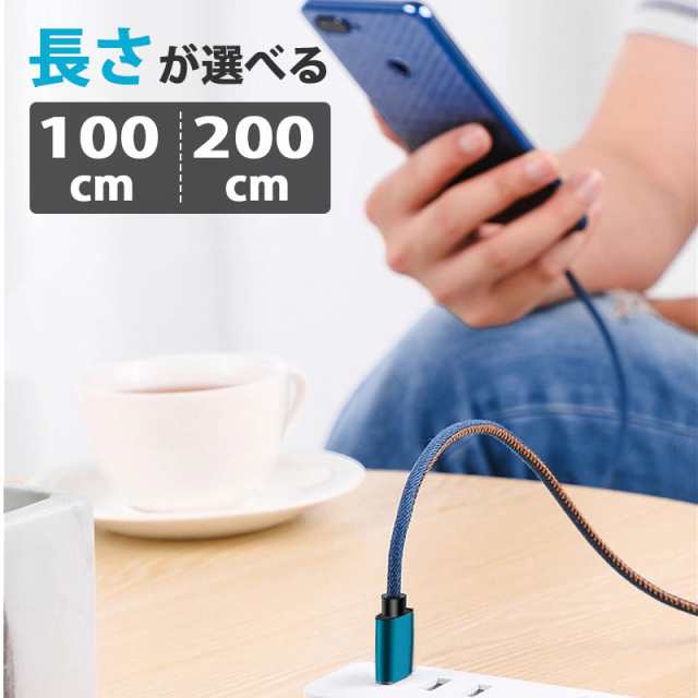 iPhone 充電 ケーブル Type-C 充電 ケーブル 20W PD 充電 ケーブル ...