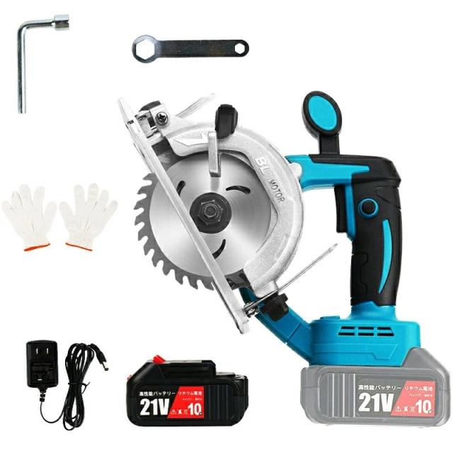 丸のこ 電鋸 チップソー まるのこ 丸ノコ マルノコ 丸鋸 電動工具 ブラシレス のこぎり 電気のこぎり 電ノコ 長続航 木材 合板 コードレス 刃径125mm 最大切込み深さ45mmの通販は 6,544円