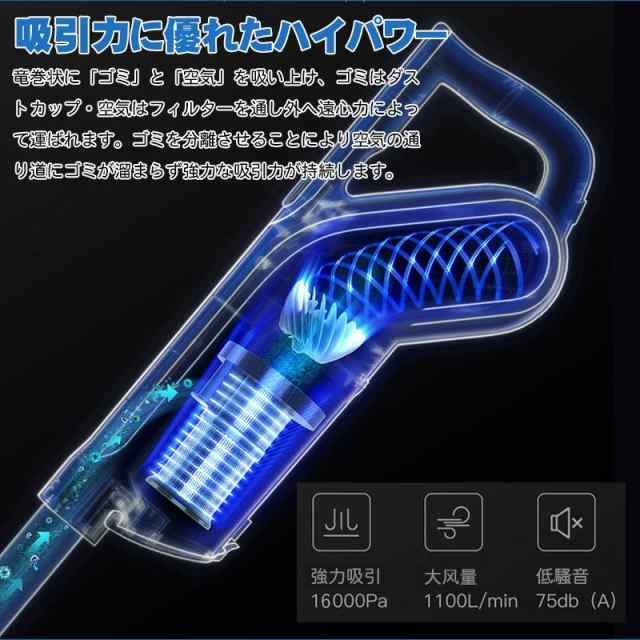 クーポン利用4980円】サイクロン式掃除機 掃除機 スティッククリーナー