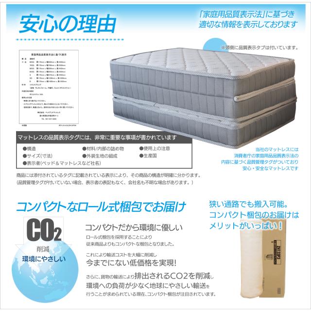 60SSショート(60×180cm) 80SSショート(80×180cm) 薄型(マット厚11cm) 三つ折り ポケットコイル マットレス ZH133P3U ごろ寝 車中泊 オートキャンプ 小さい ショートサイズ_18