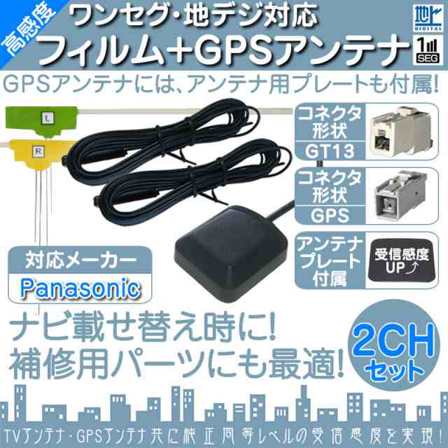 送料0円】 Panasonic カーナビ フィルムアンテナ GPSアンテナ