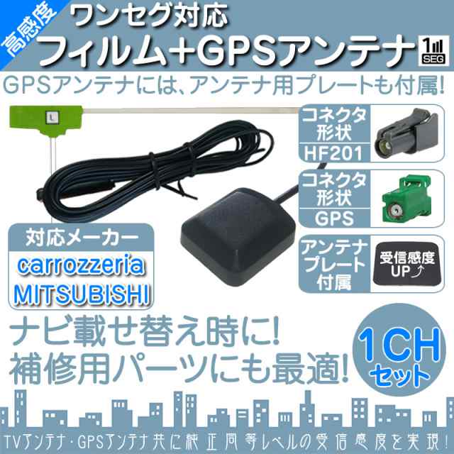 GPS 一体型 フィルム アンテナ ワンセグ フルセグ 高感度 フィルムアンテナ - カーナビ