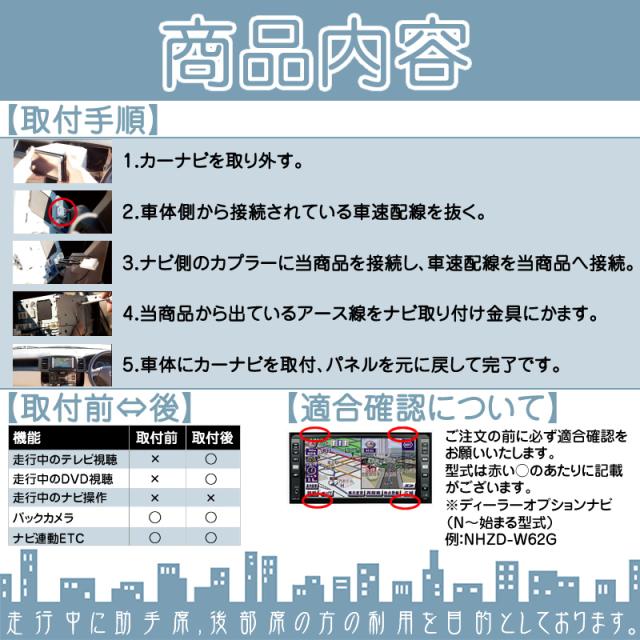 トヨタ 純正カーナビ対応 走行中 テレビ DVD 視聴キット 標準型スイッチタイプ 純正ナビ 操｜au PAY マーケット