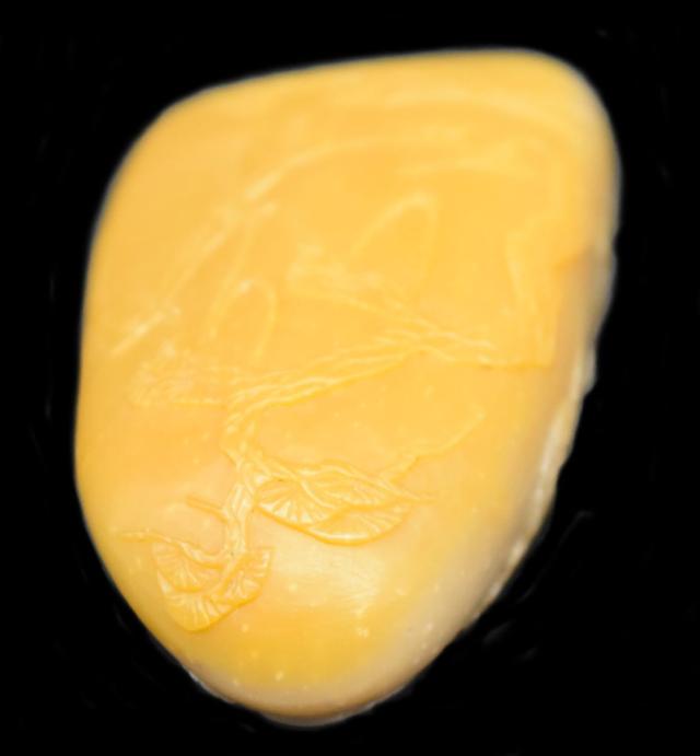 【送料無料】天然 寿山石 Shoushan stone 高山石 高山黄 手彫り 印材 未使用 旧蔵 福建省原石 置物 稀少 唐物古玩 印鑑 篆刻 威龍彩雲通販_5
