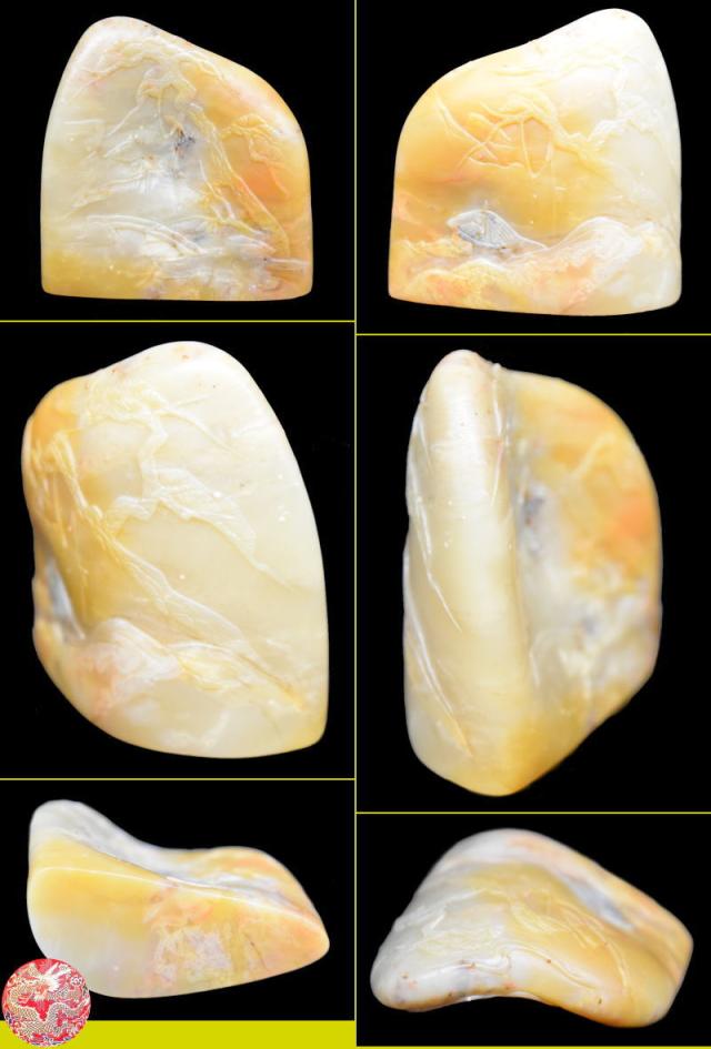 【送料無料】天然 寿山石 Shoushan stone 高山凍 高山石 手彫り 印材 未使用 旧蔵 福建省原石 置物 稀少 唐物古玩 印鑑 篆刻 威龍彩雲通販_7
