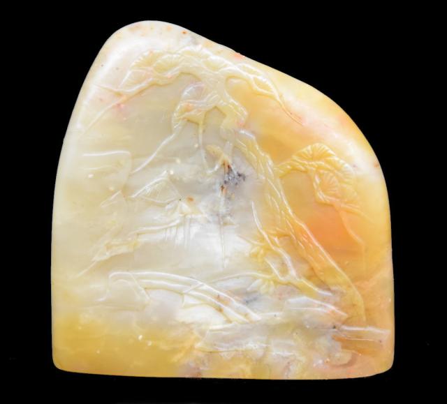【送料無料】天然 寿山石 Shoushan stone 高山凍 高山石 手彫り 印材 未使用 旧蔵 福建省原石 置物 稀少 唐物古玩 印鑑 篆刻 威龍彩雲通販_1