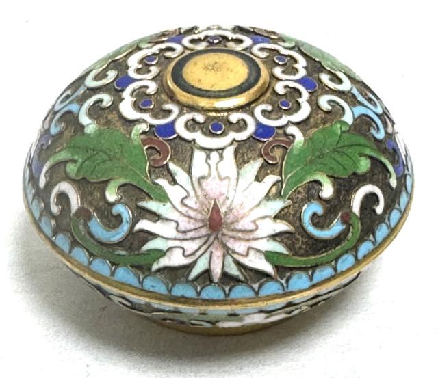 ♦中国 画琺瑯 花図紋瓶 景泰藍工芸品 七宝焼 コレクション 骨董品アンティーク ♢中国 画琺瑯 花図紋瓶 景泰藍工芸品 七宝焼 コレクション 骨董品