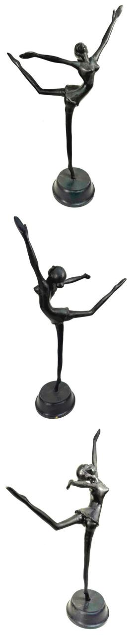 送料無料】 バレリーナ ブロンズ 彫刻 オブジェ 置物 観賞用 (旧家