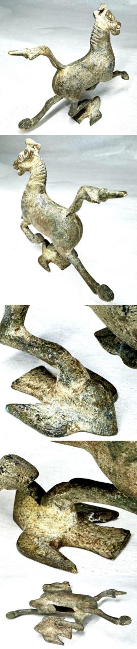 美術品/アンティーク 博物館級 東漢時代 古青銅馬踏飛燕 古賞物 古漢
