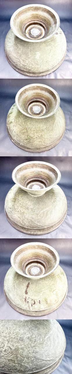 送料無料】古代 中国 青銅器 鳳凰文特大鉢 約10kg 唐物 骨董 送料無料】古代 中国 青銅器 鳳凰文特大鉢 約10kg 唐物 骨董