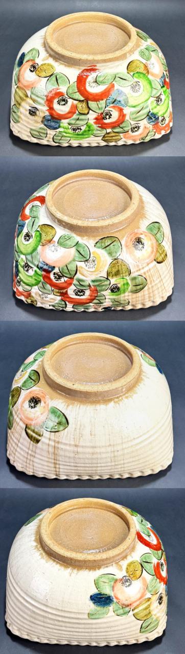 【送料無料】色絵花柄四角特大鉢 菓子大鉢 焼物 約5kg ウブ品 入手困難 時代物 古美術 骨董 日本古玩 (旧家蔵出し) 威龍彩雲通販_2