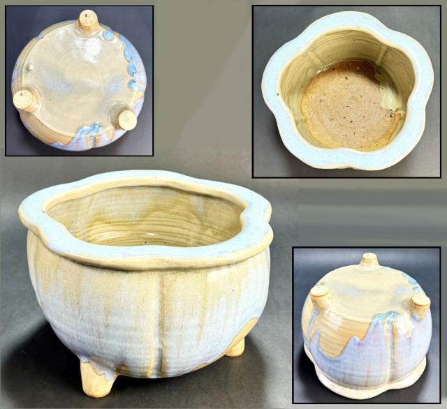 美術品/アンティーク 鈞窯 窯変紫斑釉茶碗 五大名窯 中国古玩 唐