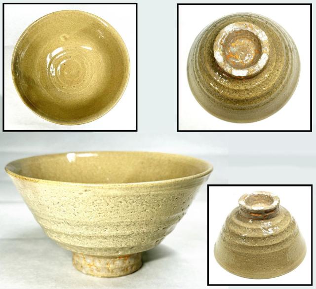 送料無料】井戸茶碗 高麗 李朝 茶道具 ウブ品 朝鮮古玩 伝世品焼物