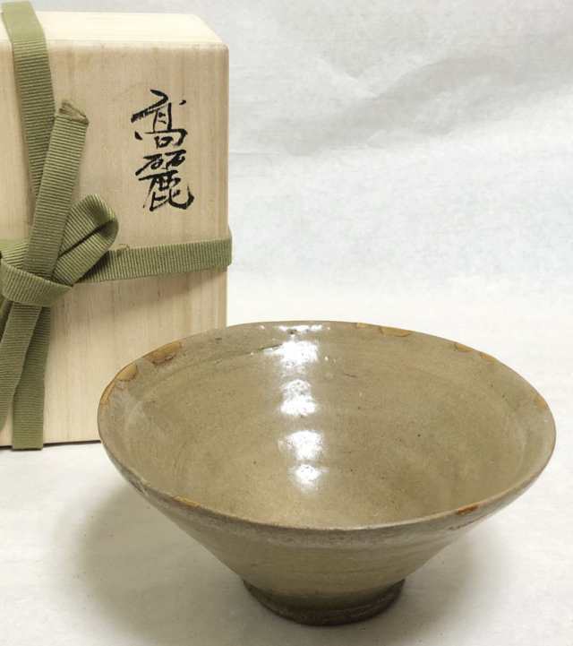 高麗 青磁 茶碗 伝世品焼物 箱付 骨董 Kintsugi Edo 24カラット 古玩 ...