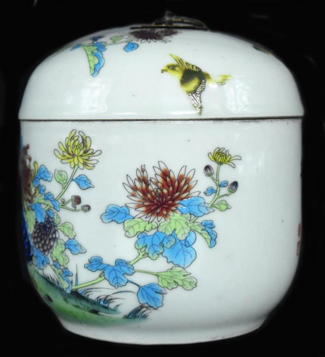 送料無料】清代 粉彩小壷 小物入 仏具 小物入れ 稀少 傷なし 経年