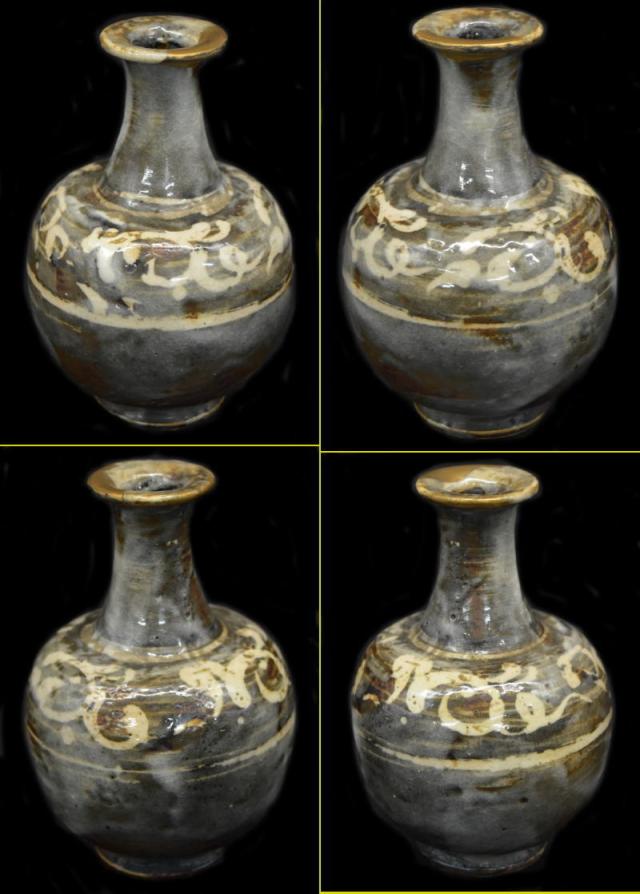 送料無料】磁州窯花瓶 茶道具 箱付 Kintsugi Edo 24カラット ゴールド