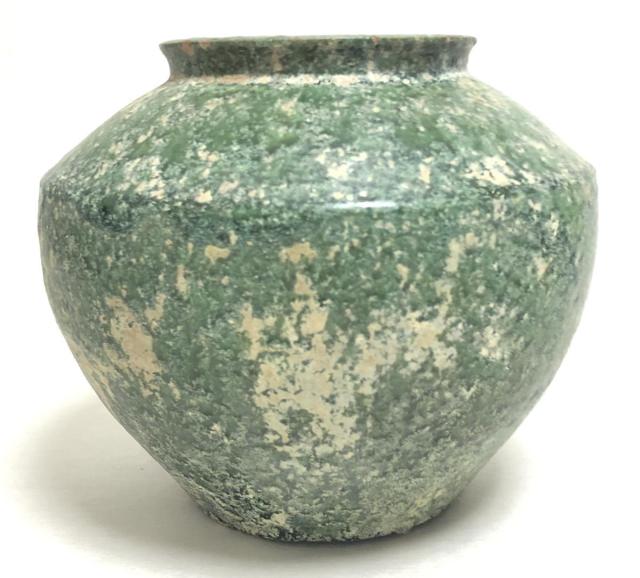 中国漢時代　漢緑釉　大花瓶　高さ約35㎝　タニチ　東里7-0405③ 中国漢時代 漢緑釉 大花瓶 高さ約35㎝ タニチ 東里