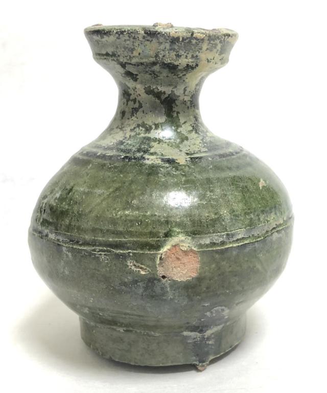 中国・後漢時代 1世紀 漢緑釉 緑釉壷 伝世品焼物 保証 ウブ品 WWTT041 中国・後漢時代 1世紀 漢緑釉 緑釉壷 伝世品焼物 保証 ウブ品