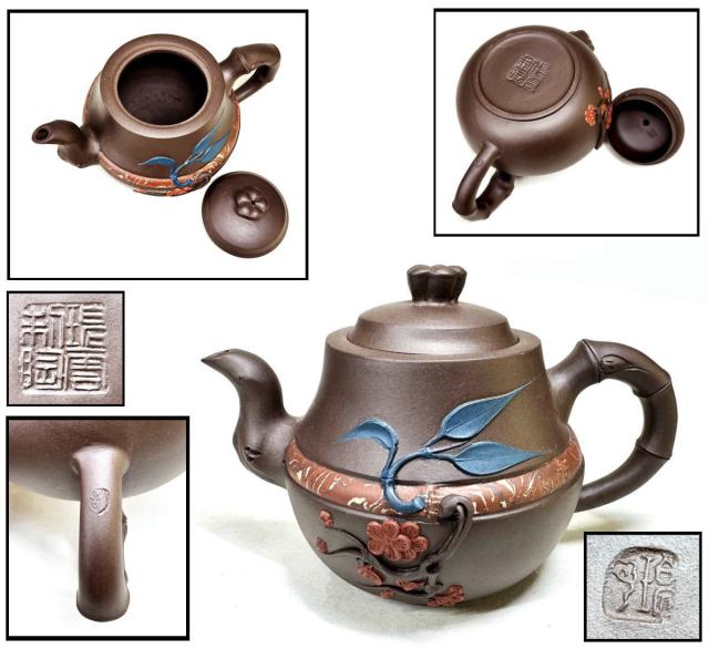 中国古玩 煎茶茶道具作家作品 中国宜興紫砂茶壺 骨董品 時代物 中国