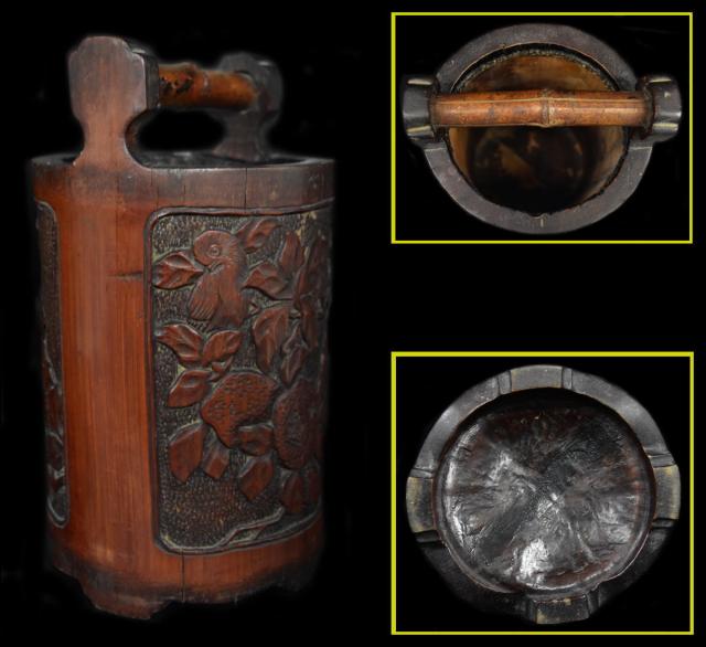 中国古玩 清時代筆筒 中国古玩 清時代筆筒