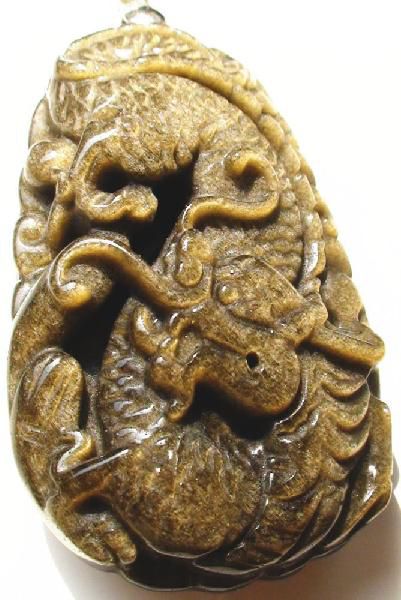 龍 天然石 ゴールドオブシディアン 金黒曜石 手彫り 開運 風水 昇り