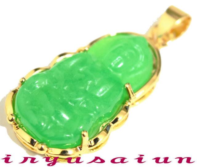 本翡翠開運鳳凰&観音様ネックレス