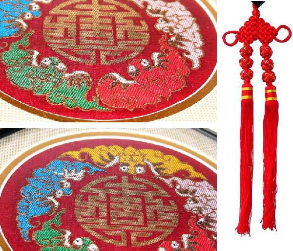 【中国雲錦】五福寿 手織り芸術 四神獣 新品 手織り芸術 威龍彩雲通販 中国雲錦 五福寿 手織り芸術 開運 風水 四神獣 新品 日本で
