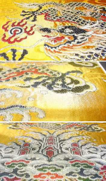 中国雲錦】中華世紀側龍 開運風水四神獣 新品 手織り芸術 威龍