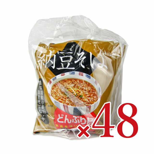 トーエー どんぶり麺・納豆そば 81.5g×24袋 × 2箱 ケース販売