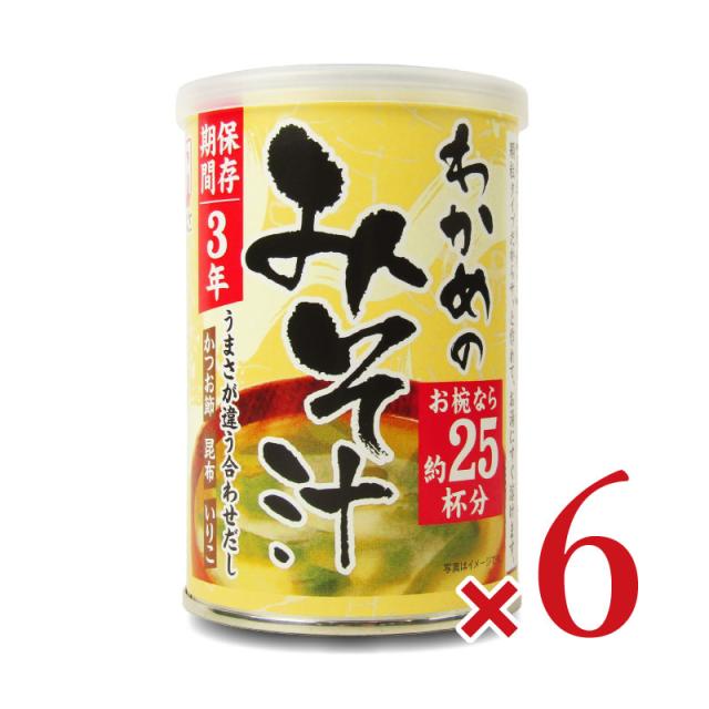 かねさ 備蓄用 顆粒みそ汁 わかめ 約25杯分 189g × 6個 インスタント みそ汁の通販は 6,624円