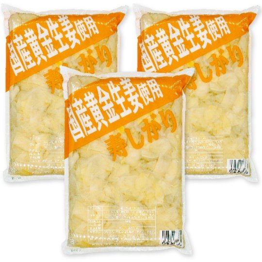 国産黄金生姜使用 寿司がり 1kg × 3袋 坂田信夫商店の通販は 5,994円