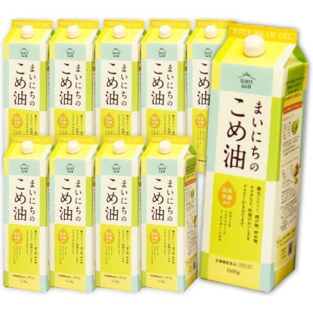 まいにちのこめ油 1.5kg 1500g × 10本 栄養機能食品 [ ビタミンE ] 三和油脂 沖縄配送不可