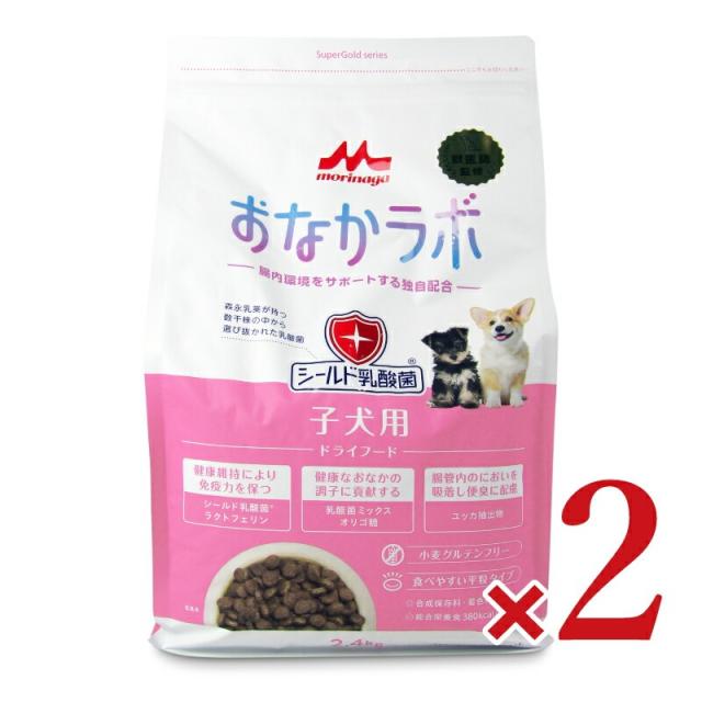 森乳サンワールド スーパーゴールド おなかラボ 子犬用 2.4kg × 2個 沖縄配送不可