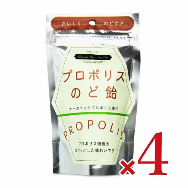 クインビーガーデン プロポリスのど飴 40g × 4袋