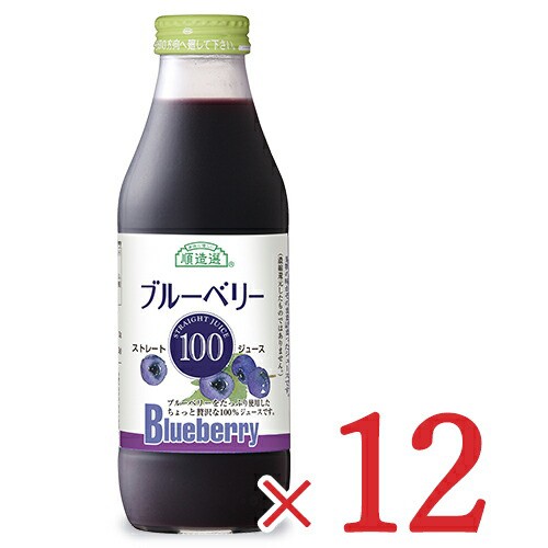 《ケース》マルカイ 順造選 ブルーベリー100 500ml×12本