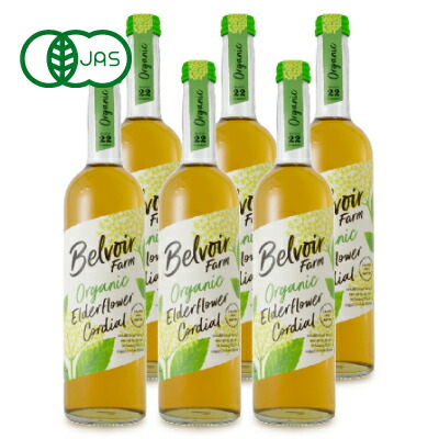 オーガニック コーディアル エルダーフラワー 500ml × 6本 ［youki 有機JAS］の通販は 10,657円