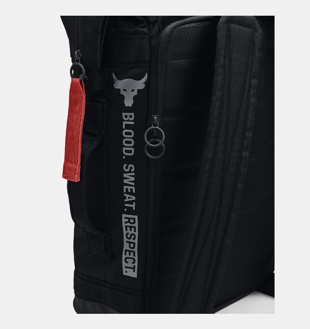 アンダーアーマー メンズ バックパック リュックサック Under Armour Project Rock Box Duffle Backpack - Black/Pitch Gray_7