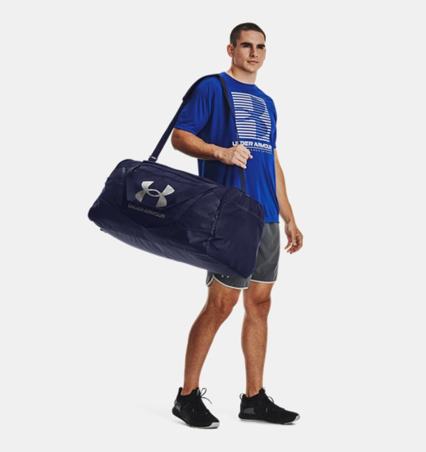 アンダーアーマー メンズ ダッフルバッグ Under Armour UA Undeniable 5.0 LG Duffle Bag - Midnight Navy/Metallic Silver_6