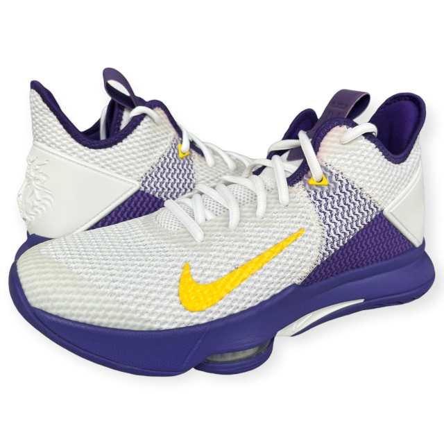 即納 ナイキ メンズ バッシュ レブロン ウィットネス4 レイカーズ Nike LeBron Witness 4 