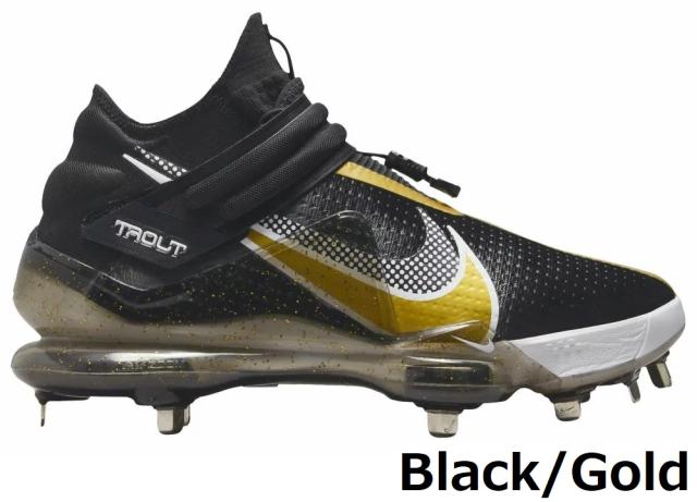 スパイク 野球 ハイカット 金具 黒 軽量 ネイビー マジックテープ NIKE