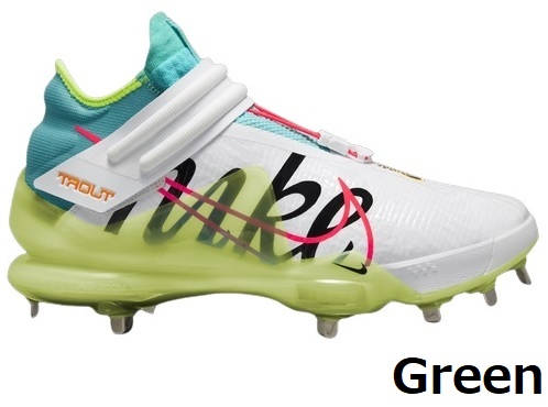 スパイク 野球 ハイカット 金具 黒 軽量 ネイビー マジックテープ NIKE