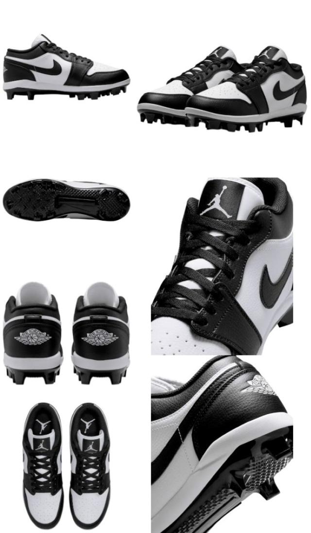 スパイク スパイクレス 野球 メンズ ナイキ ジョーダン1ロー nike jordan スポーツ ブランド 黒 白 靴 シューズ ローカット 海外_6