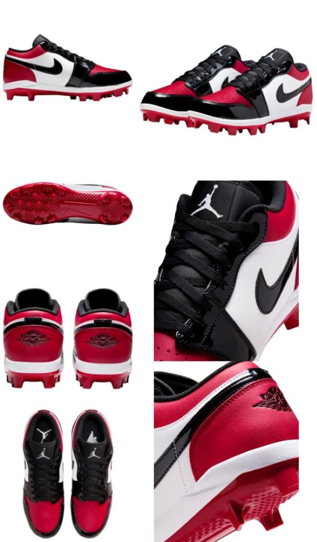 スパイク スパイクレス 野球 メンズ ナイキ ジョーダン1ロー nike jordan スポーツ ブランド 黒 白 靴 シューズ ローカット 海外_12