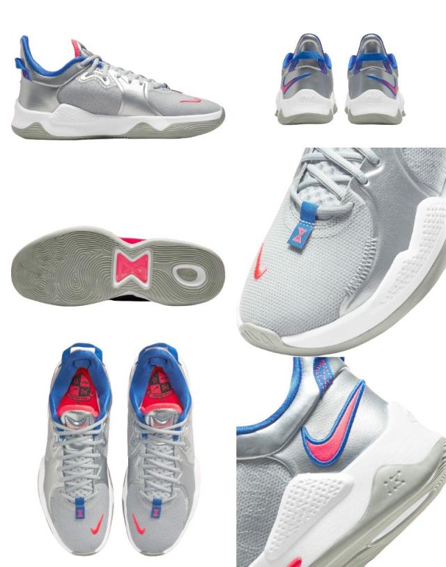 バッシュ メンズ ナイキ ホワイト nike ヒモ 黒 白 バスケットシューズ ローカット PG 5_3